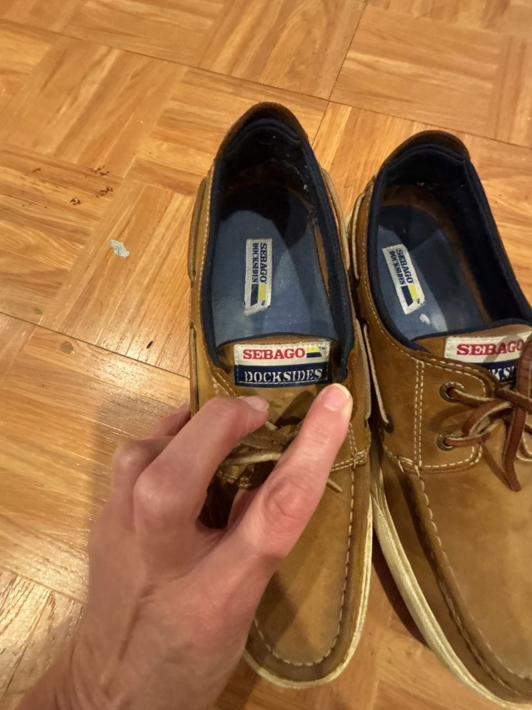 Sebago Docksides Boat Shoes Brown Leather 3