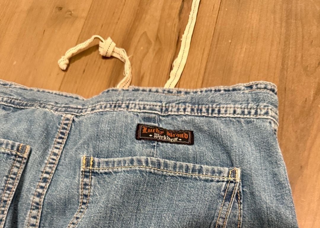 Lucky Brand Denim Skirt Size 8 29 Blue Cotton Long Maxi 7