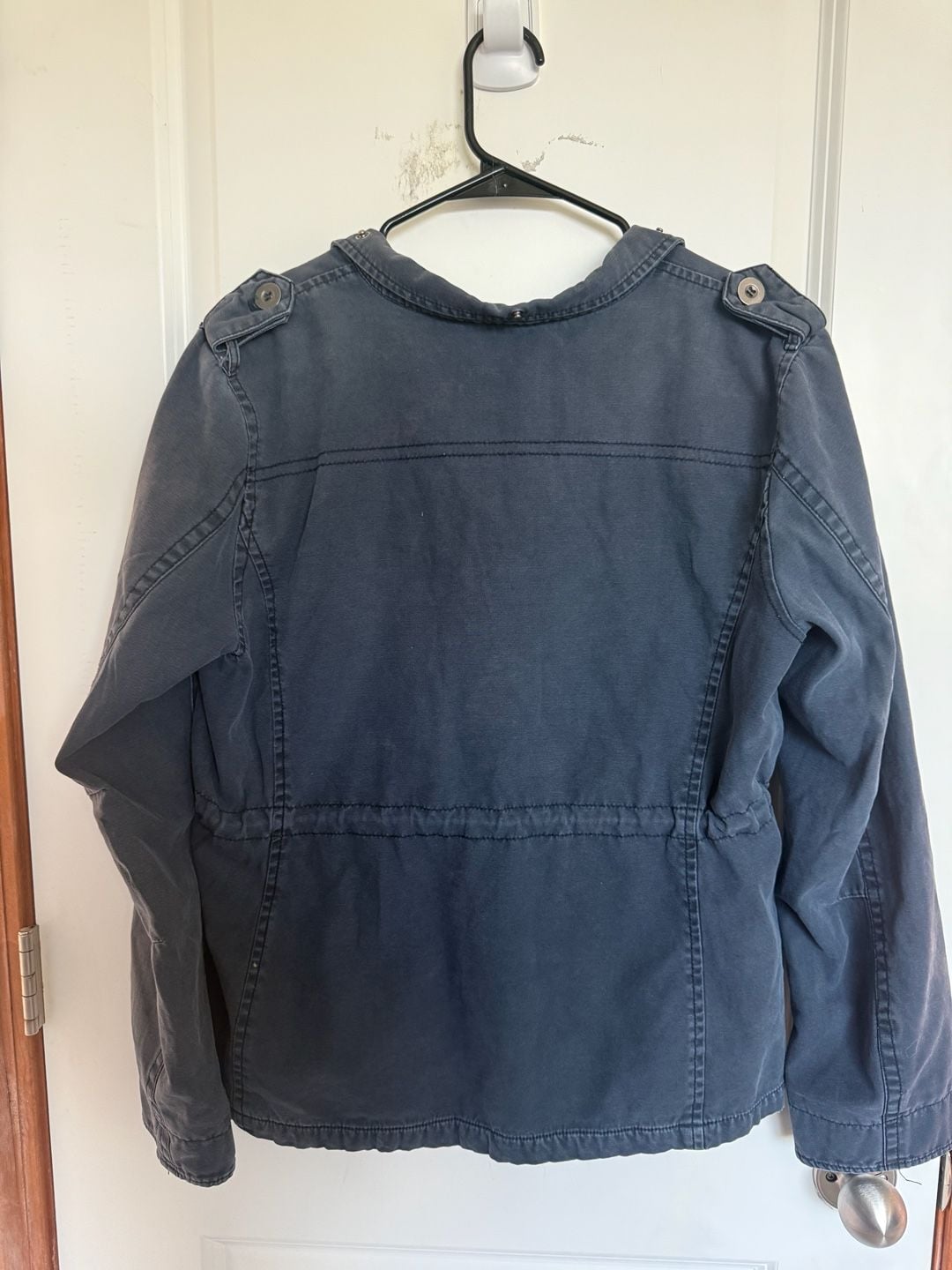 Levi's Utility Jacket Size L Navy Blue Canvas Military 5