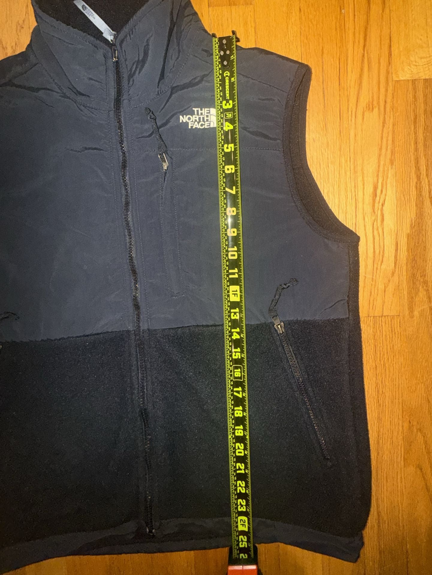 The North Face Denali Fleece Vest Women’s Size Medium Black Full Zip Clean 7