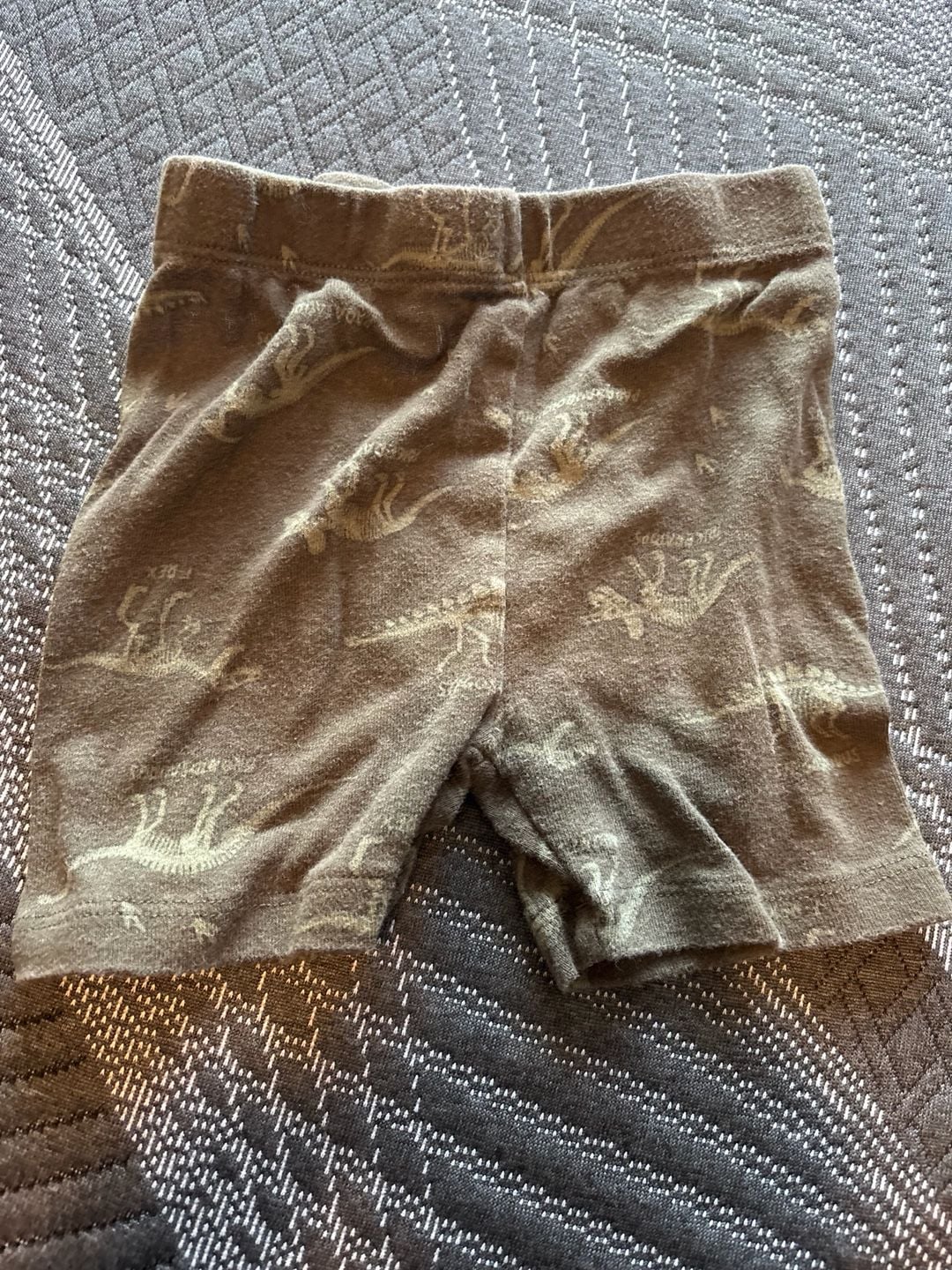 Kids Headquarters Dinosaur Shorts Size 3T Brown Cotton 1