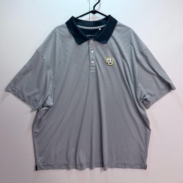 Cutter & Buck Forge Stripe Polo Size 3XB Black White