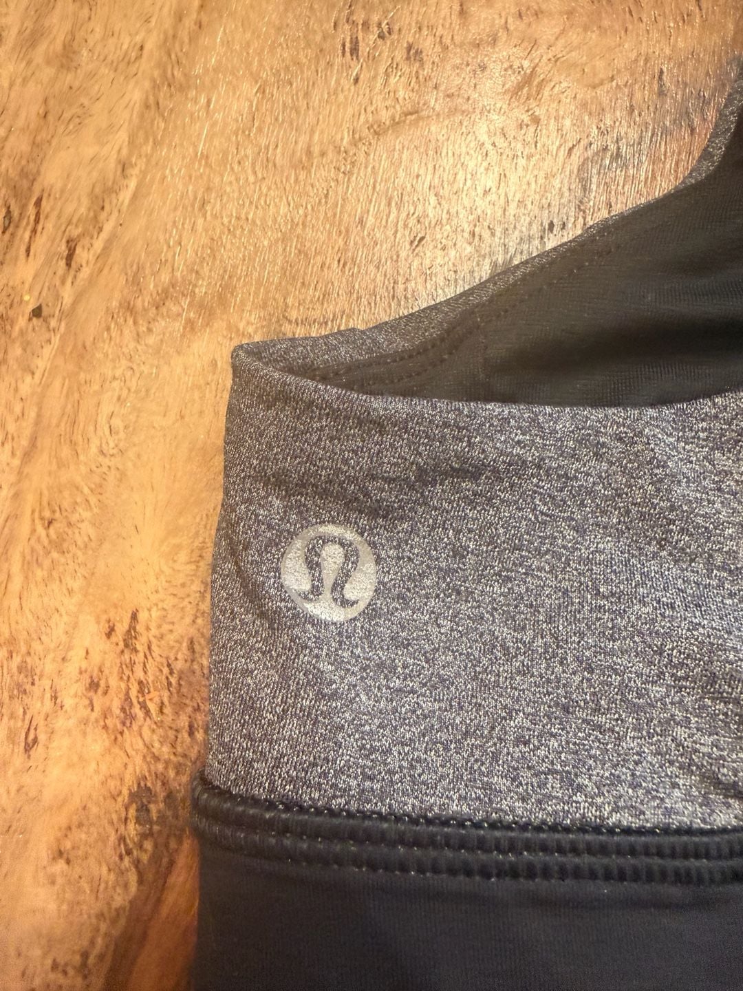 Lululemon Invigorate Mesh Back Bra Grey Black Workout Sports Bra 4