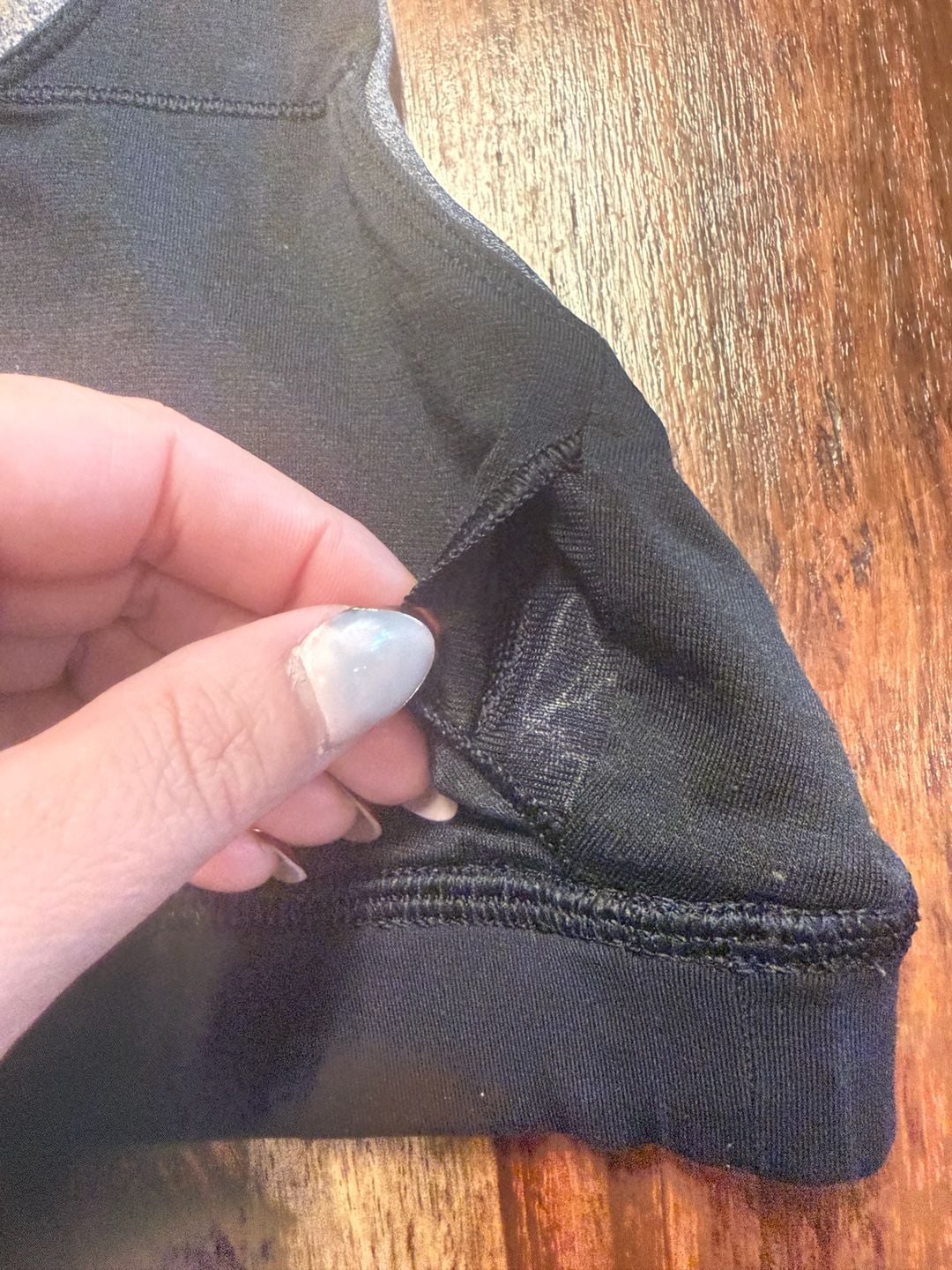 Lululemon Invigorate Mesh Back Bra Grey Black Workout Sports Bra 7