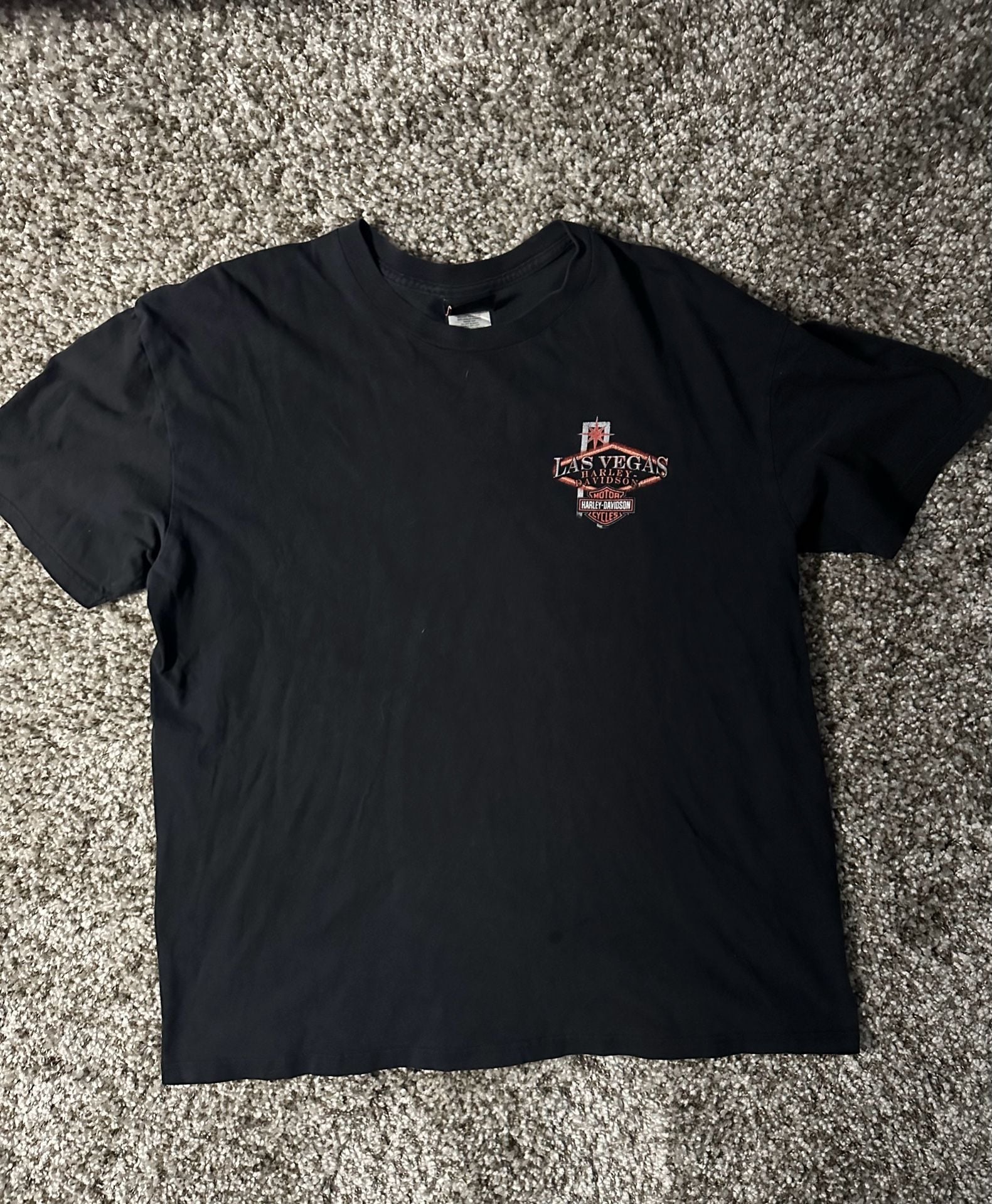 Harley-Davidson Las Vegas T-Shirt Size XL Black Graphic Tee 2