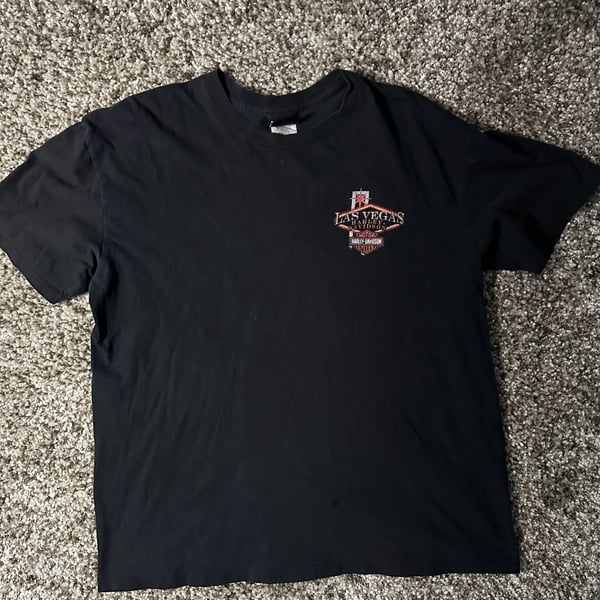 Harley-Davidson Las Vegas T-Shirt Size XL Black Graphic Tee