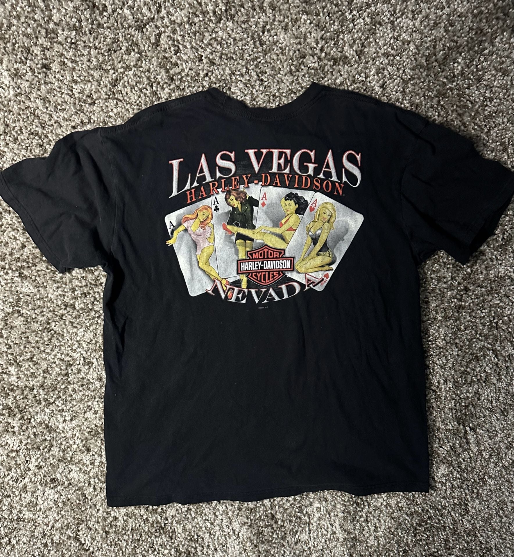 Harley-Davidson Las Vegas T-Shirt Size XL Black Graphic Tee 8