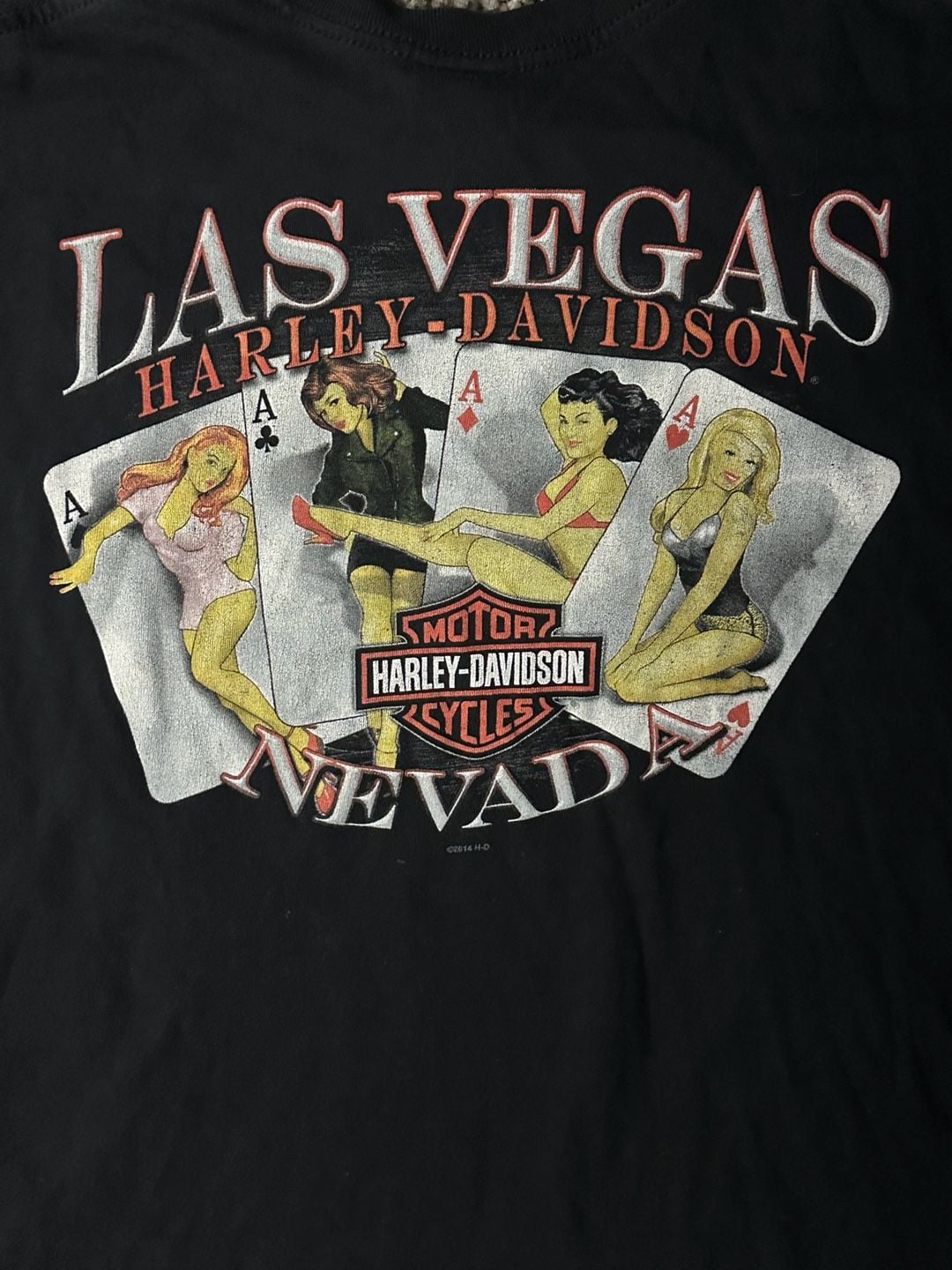 Harley-Davidson Las Vegas T-Shirt Size XL Black Graphic Tee 9