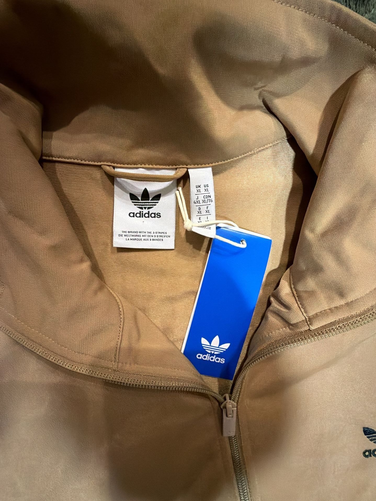 Adidas Firebird TT Track Men Jacket Size XL Cardboard Brown 7