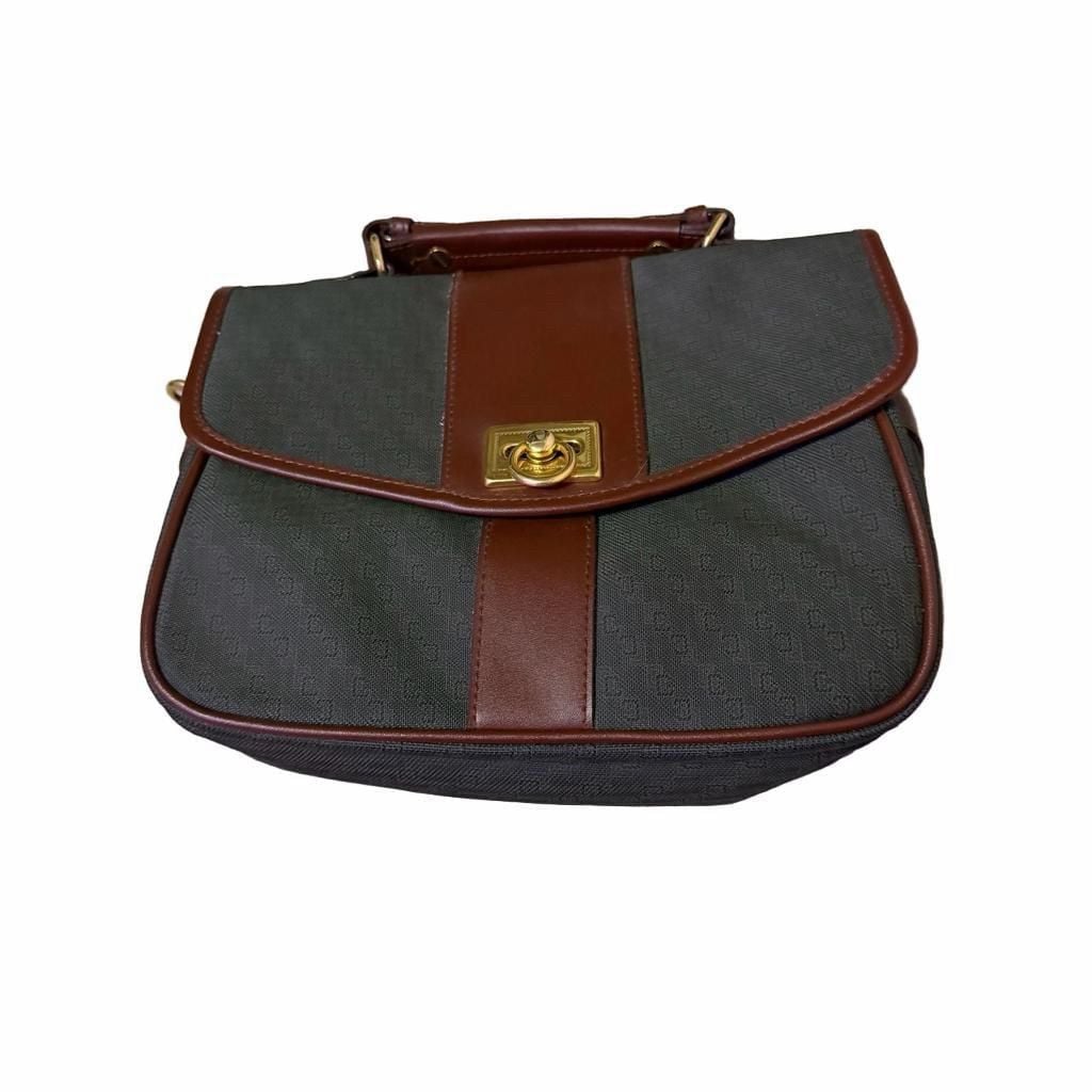 MC Handbag brown leather/leather-look trim, gold hardware 2