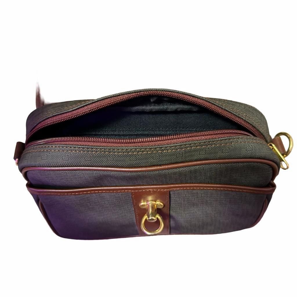 MC Handbag brown leather/leather-look trim, gold hardware 5