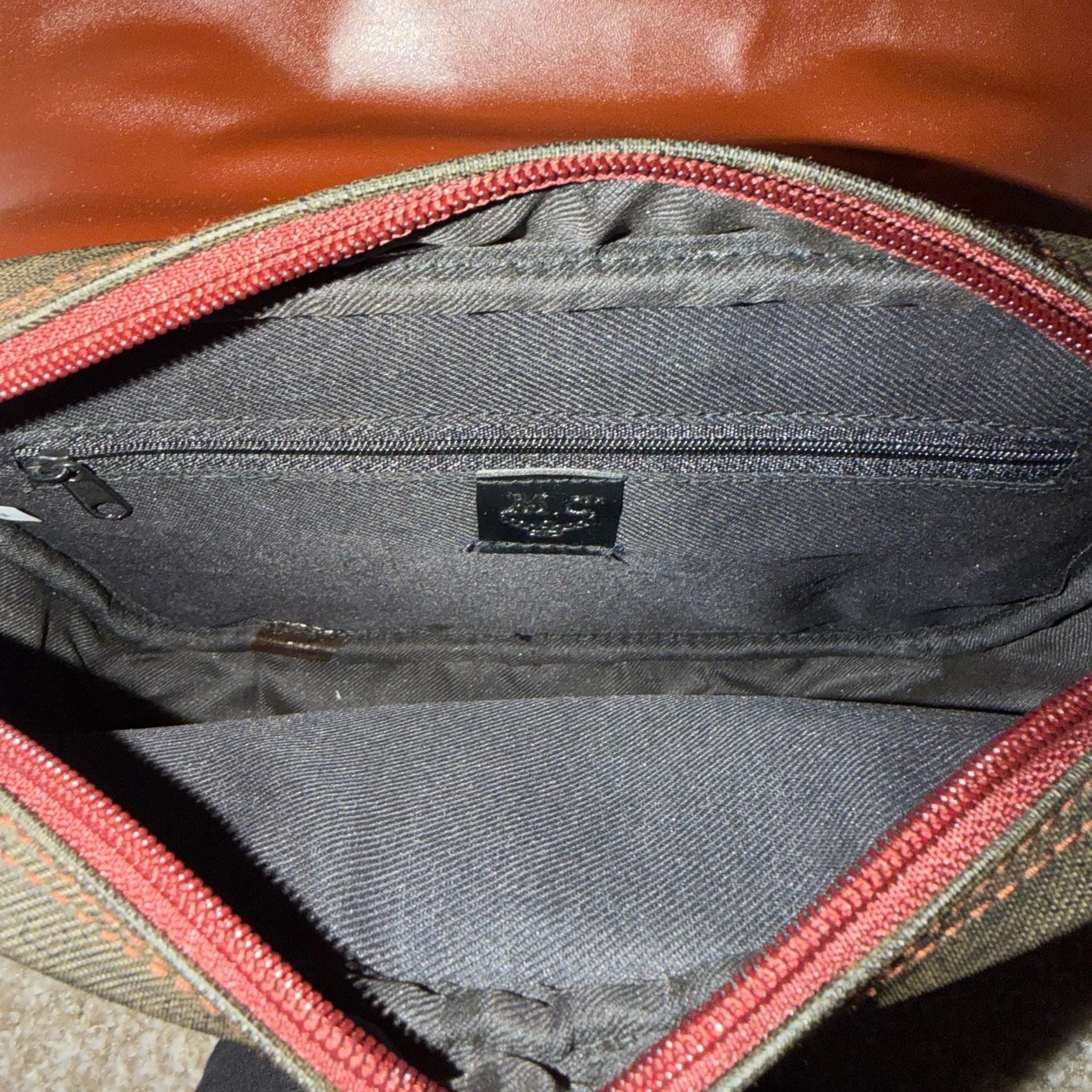 MC Handbag brown leather/leather-look trim, gold hardware 6