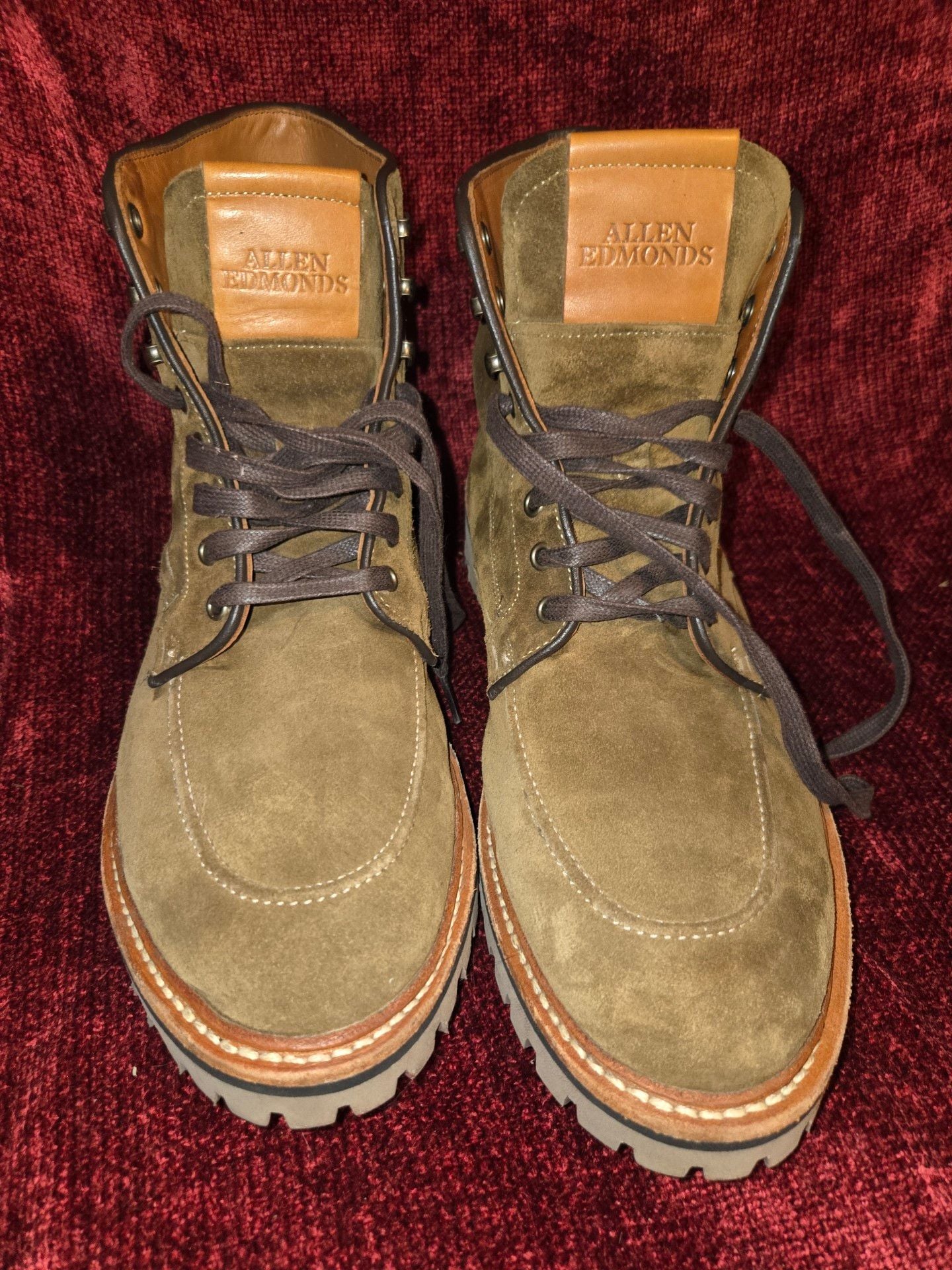 Allen Edmonds Freeport Size 11.5D Brown Suede Weatherproof Boots 2