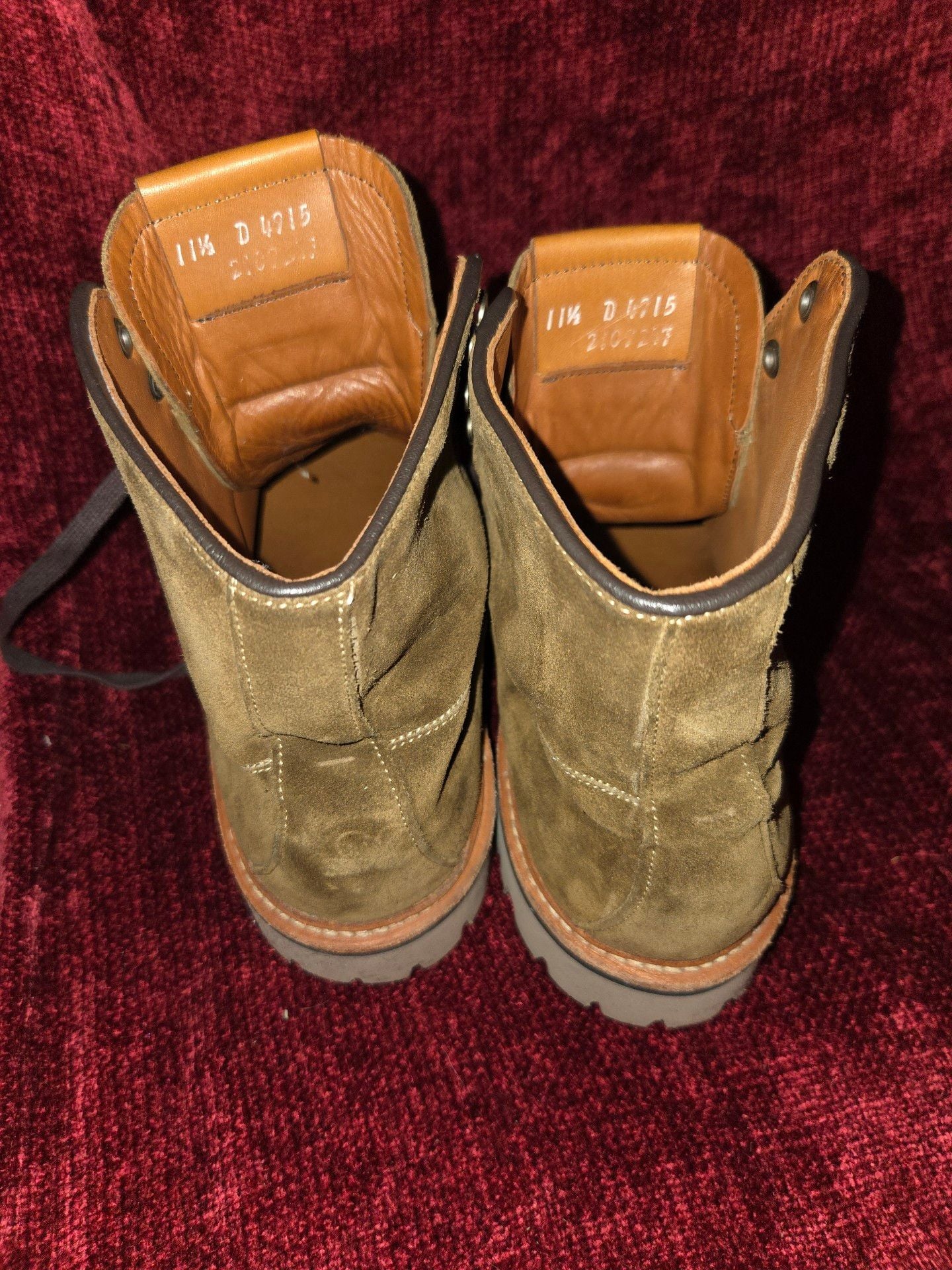 Allen Edmonds Freeport Size 11.5D Brown Suede Weatherproof Boots 3