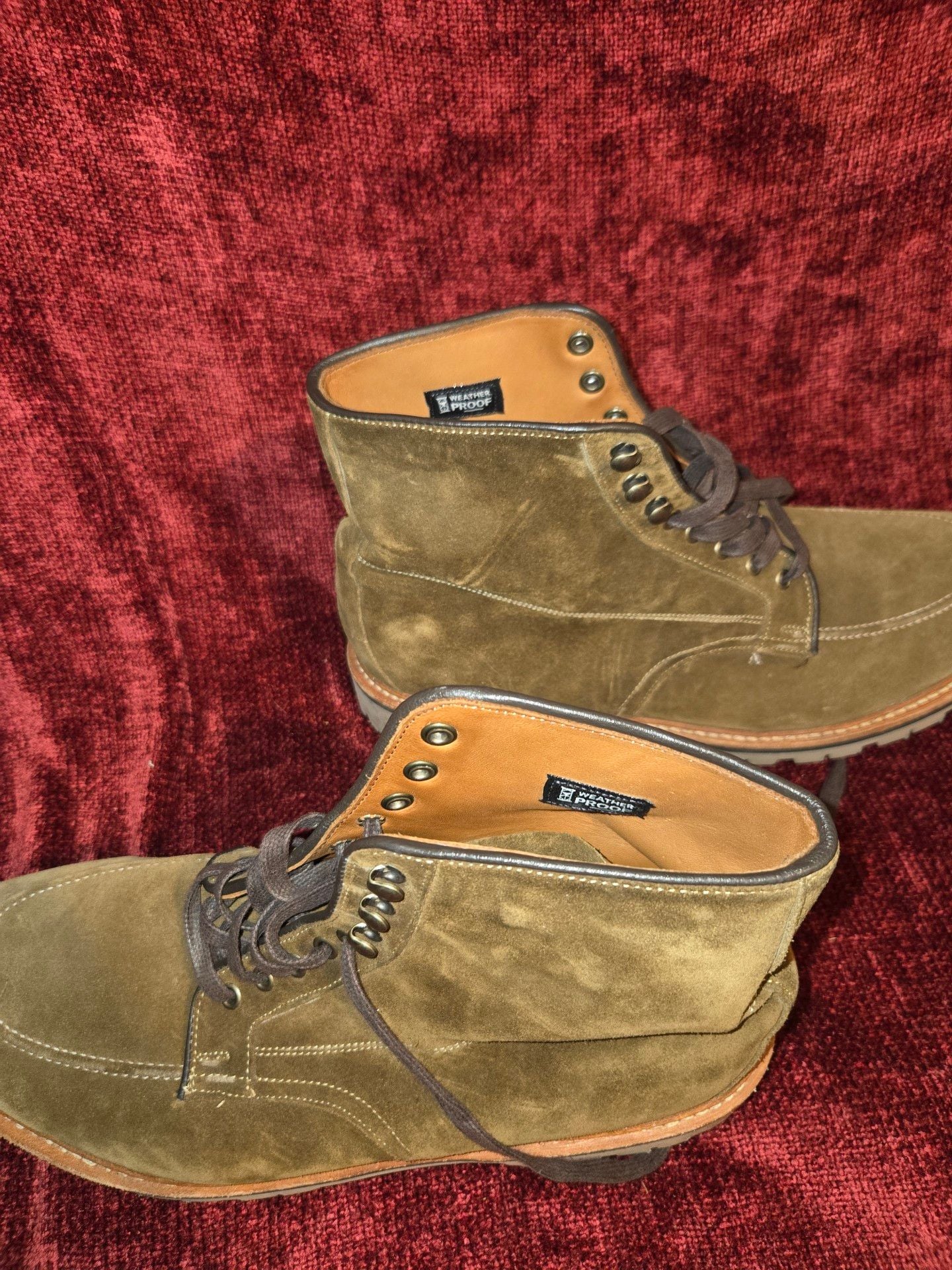 Allen Edmonds Freeport Size 11.5D Brown Suede Weatherproof Boots 6