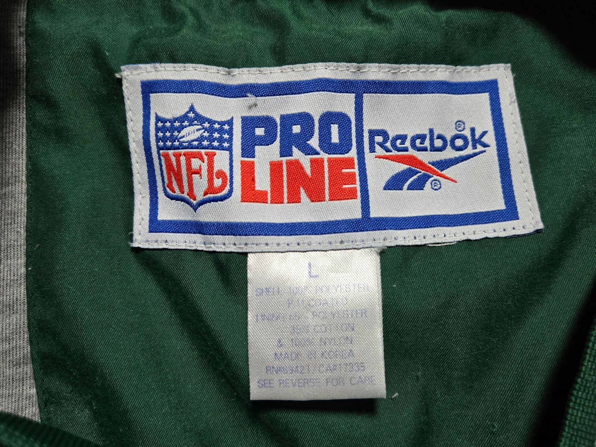 Vintage 1990s Reebok NFL Pro Line Green Bay Packers Windbreaker Pullover Jacket 7