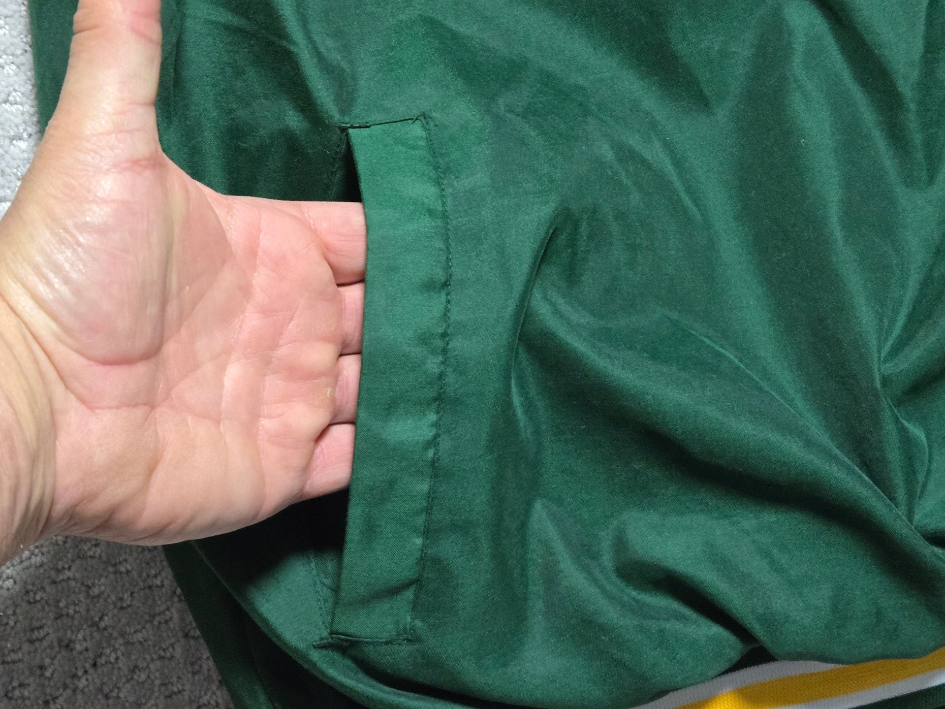 Vintage 1990s Reebok NFL Pro Line Green Bay Packers Windbreaker Pullover Jacket 13