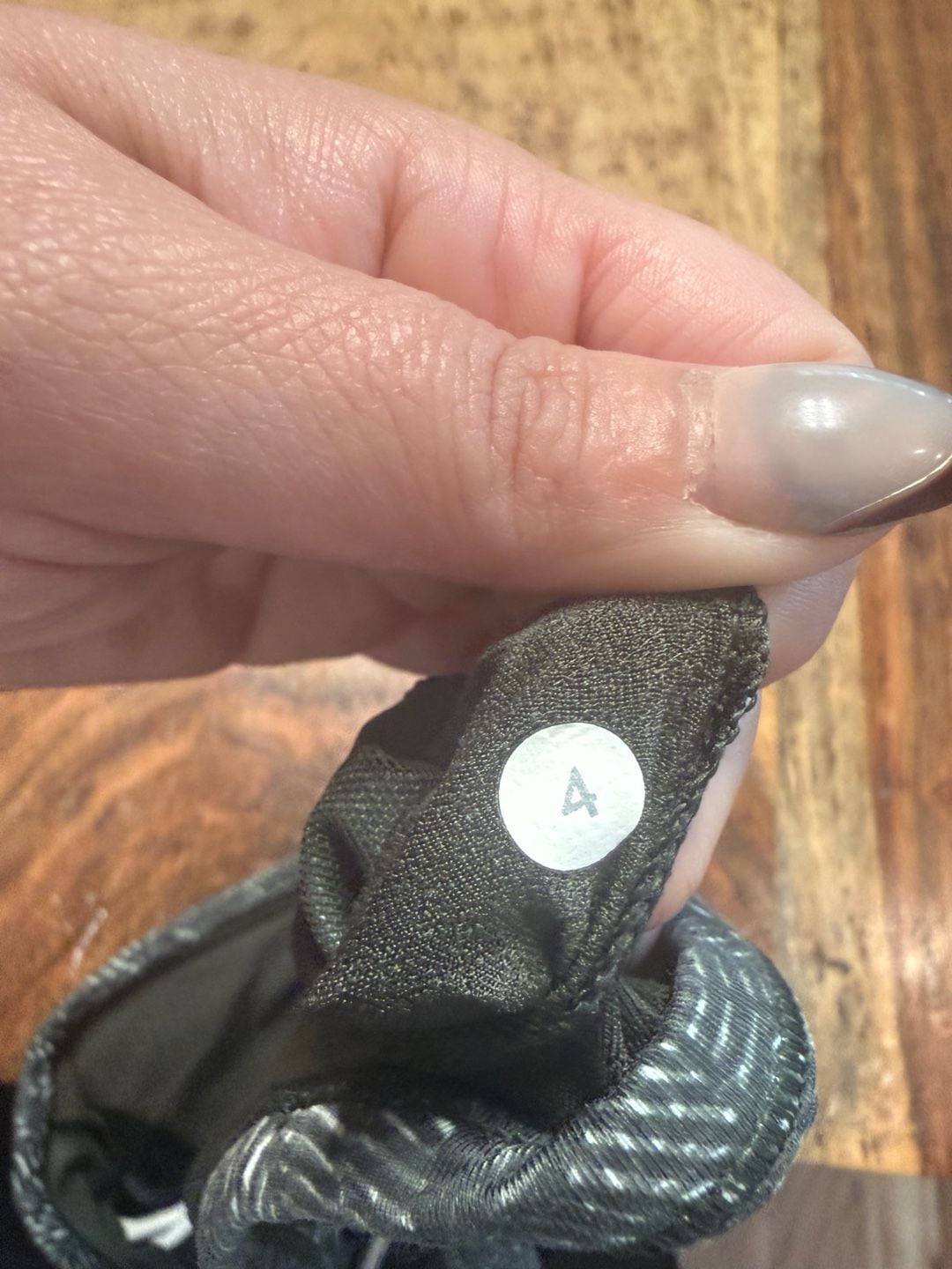 Lululemon Free To Be Wild Bra Size 4 Gray Palm Leaf Print 5