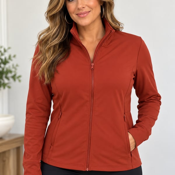 Member's Mark Extra Warm Jacket Size XL Red Full Zip Active