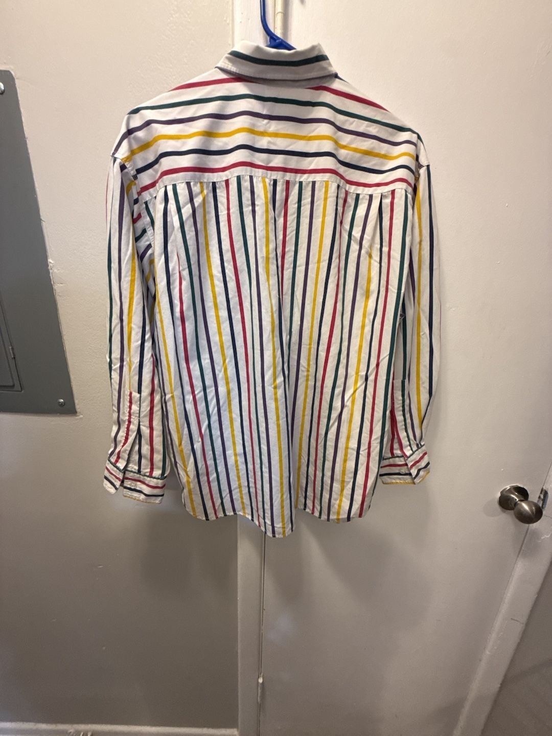 Huntington Ridge Striped Button Down Shirt Size L Multicolor 7