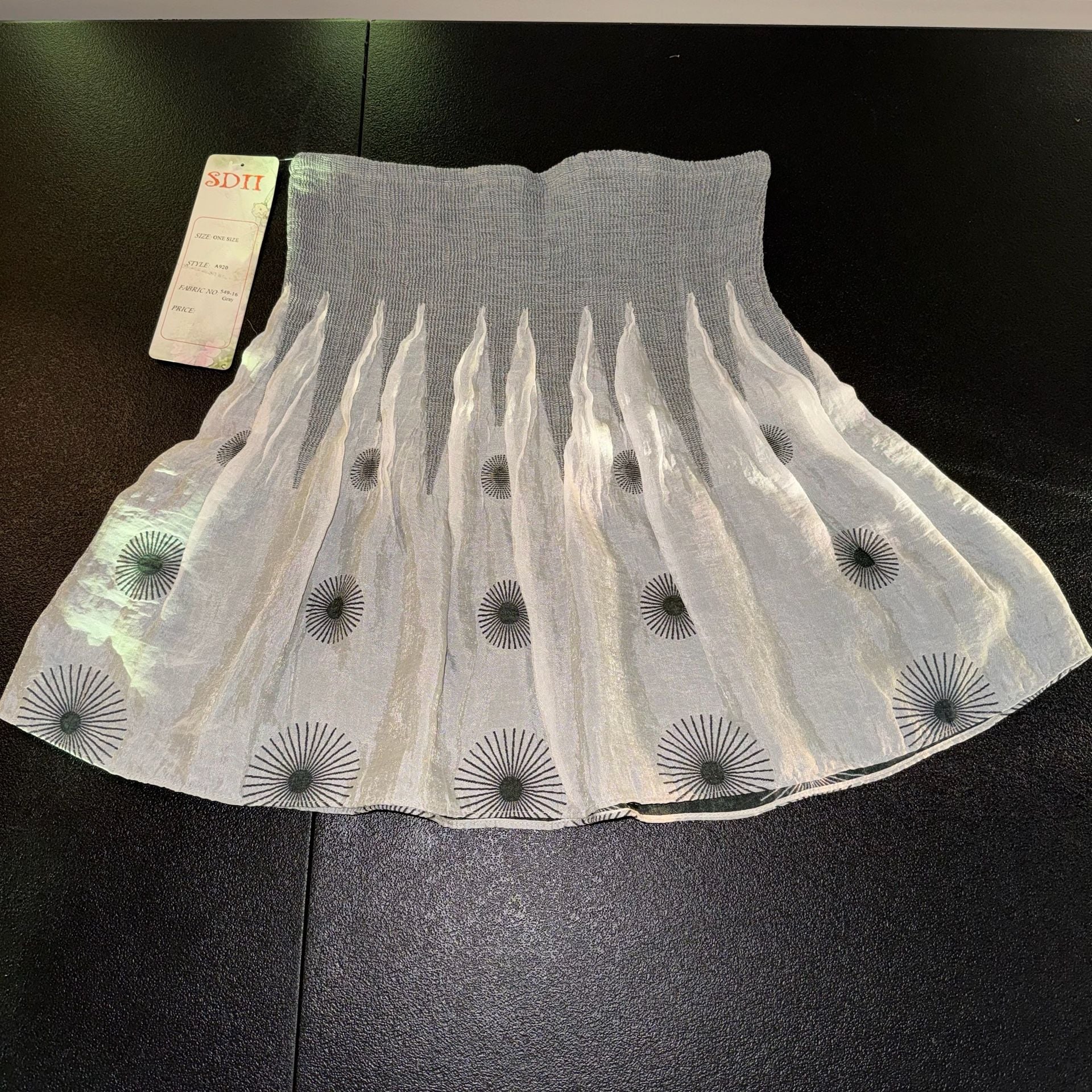 Vintage Y2K Convertible Smocked Skirt or Strapless Top One Size NWT Boho 4