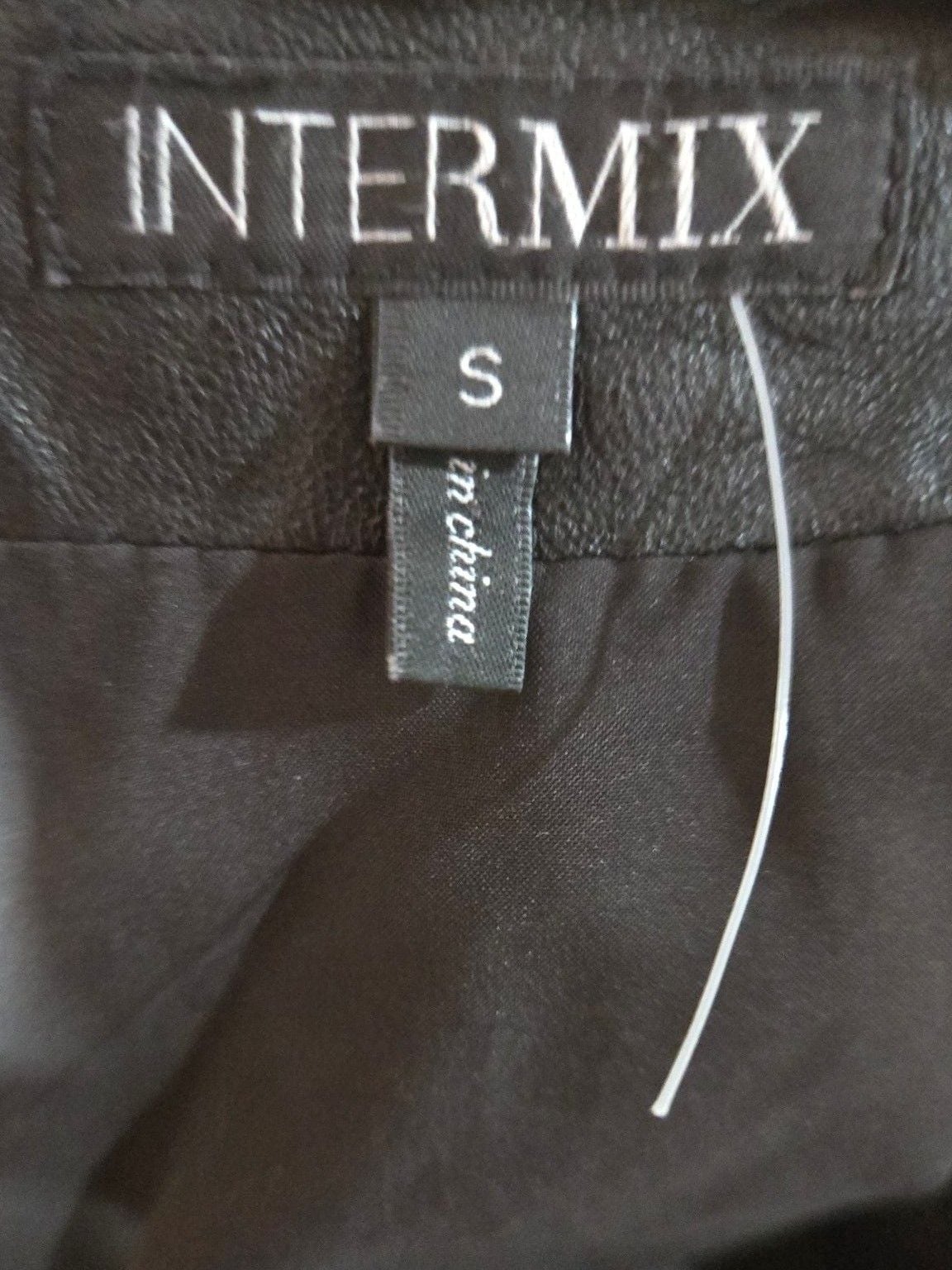 Intermix Leather Fringe Skirt Size S Black Mini 4