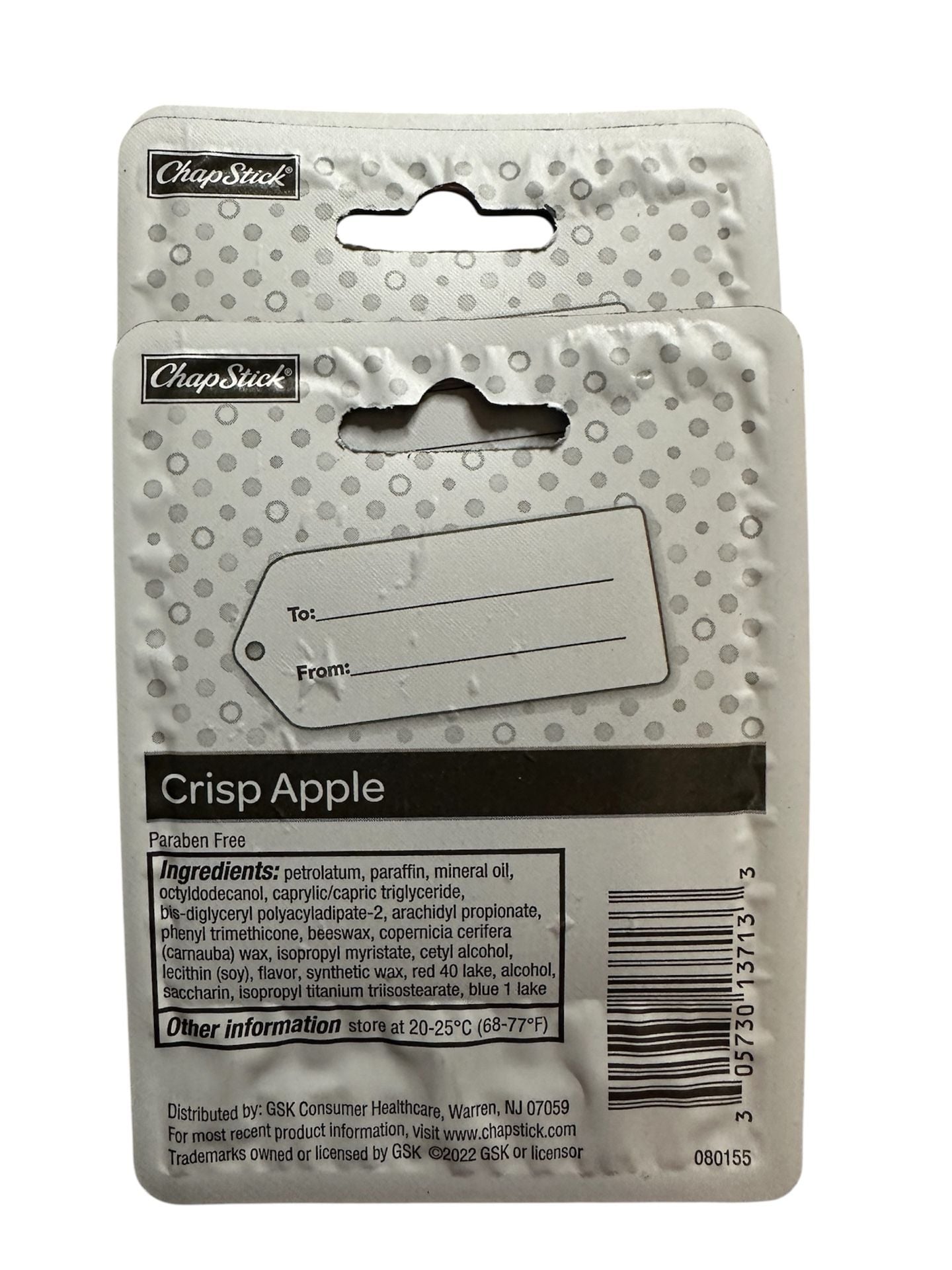 ChapStick Crisp Apple Lip Balm Size 0.15 oz Pack of 3 2