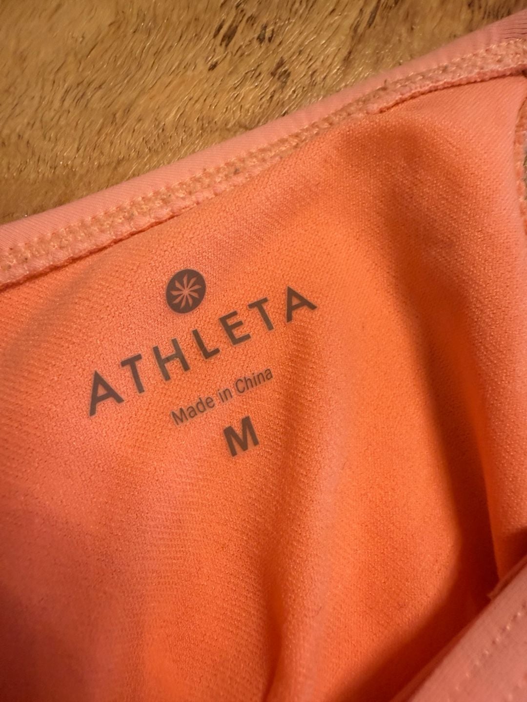 Athleta Swim Top Size M Pink Strappy Bikini Top 3