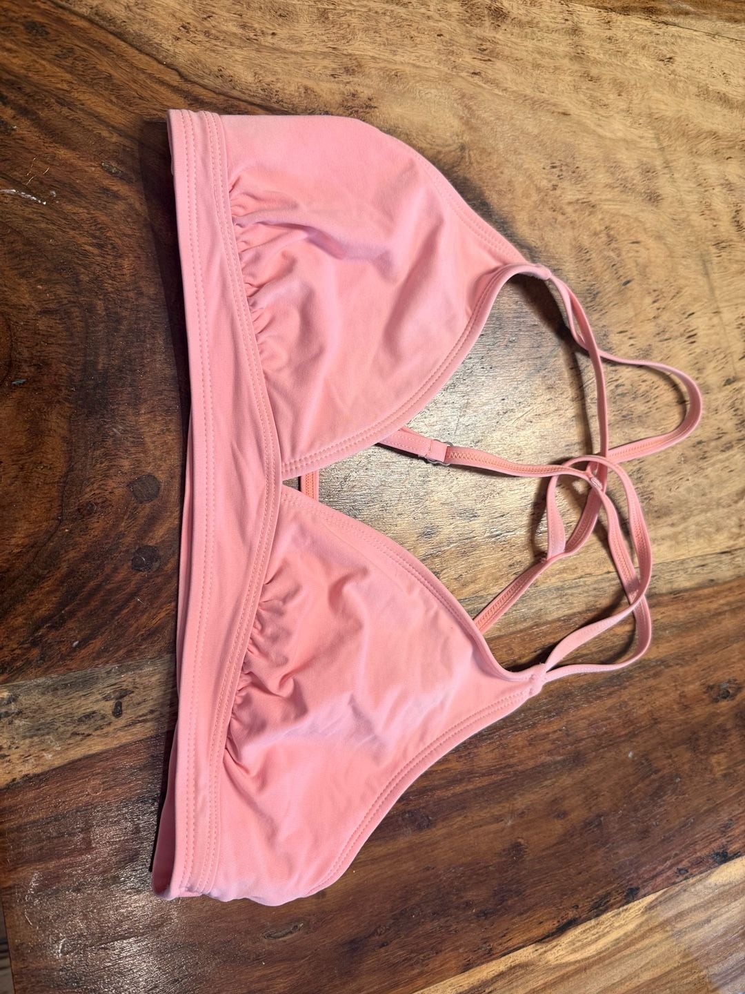 Athleta Swim Top Size M Pink Strappy Bikini Top 4