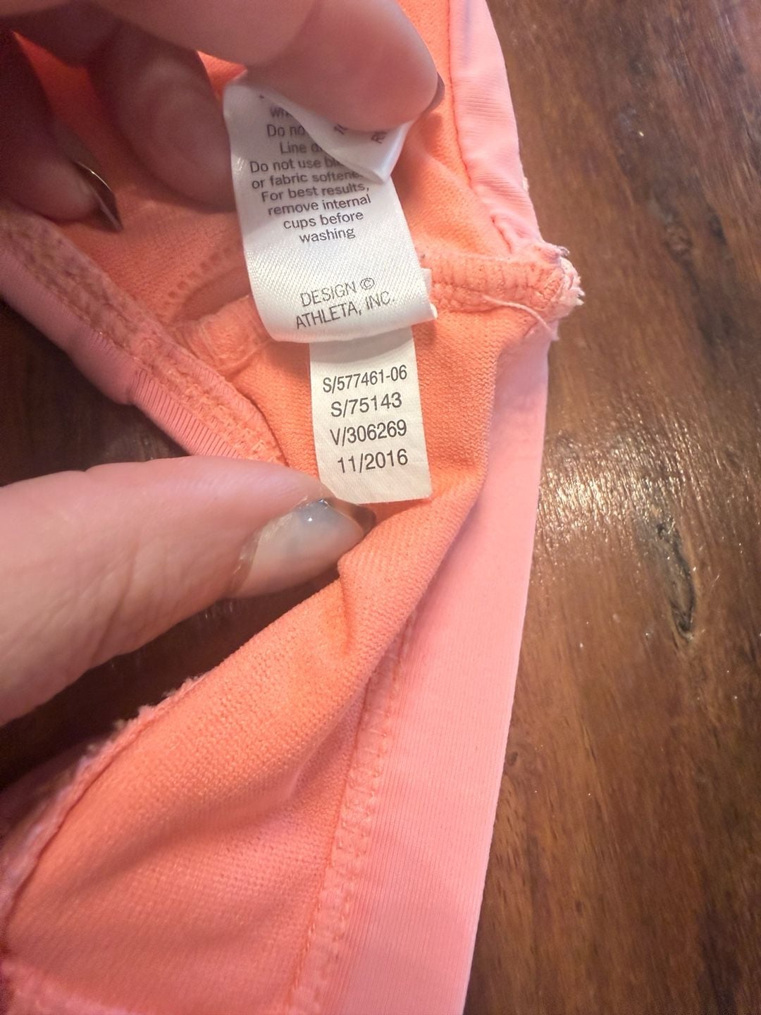 Athleta Swim Top Size M Pink Strappy Bikini Top 6