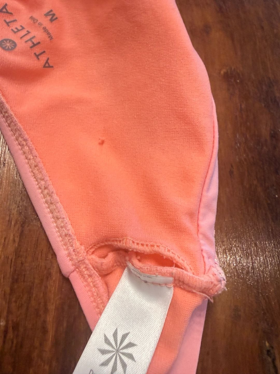 Athleta Swim Top Size M Pink Strappy Bikini Top 7