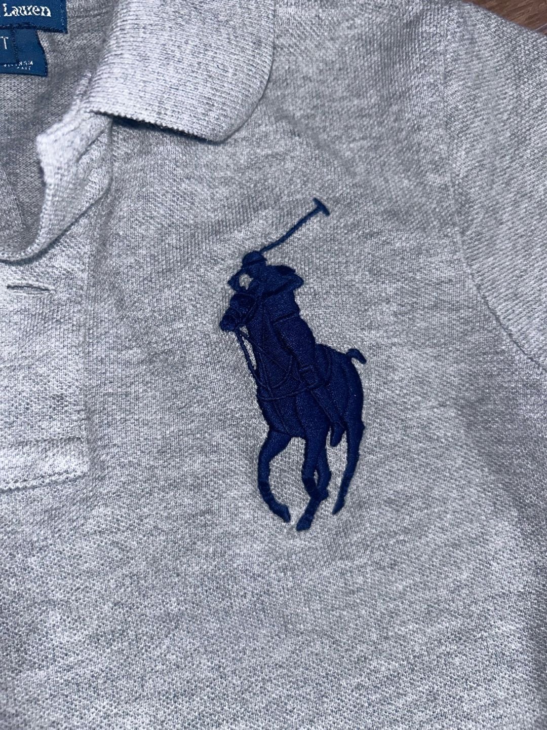 Polo Ralph Lauren Big Pony Polo Shirt Size 4/4T Gray Cotton 3
