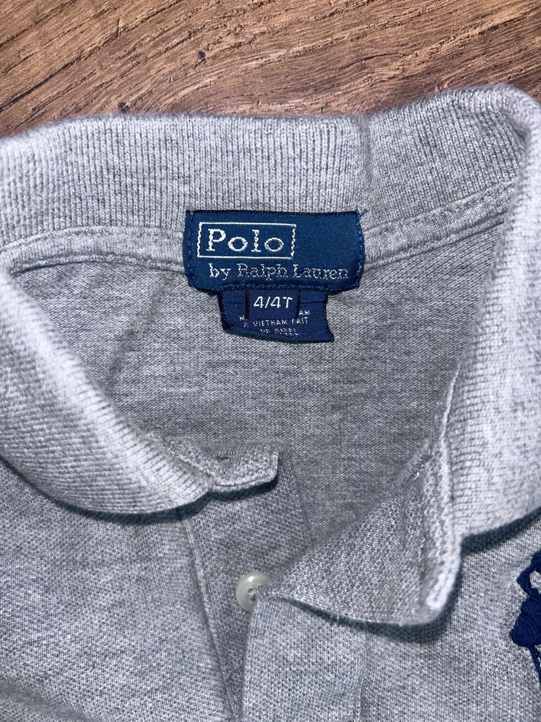 Polo Ralph Lauren Big Pony Polo Shirt Size 4/4T Gray Cotton 4