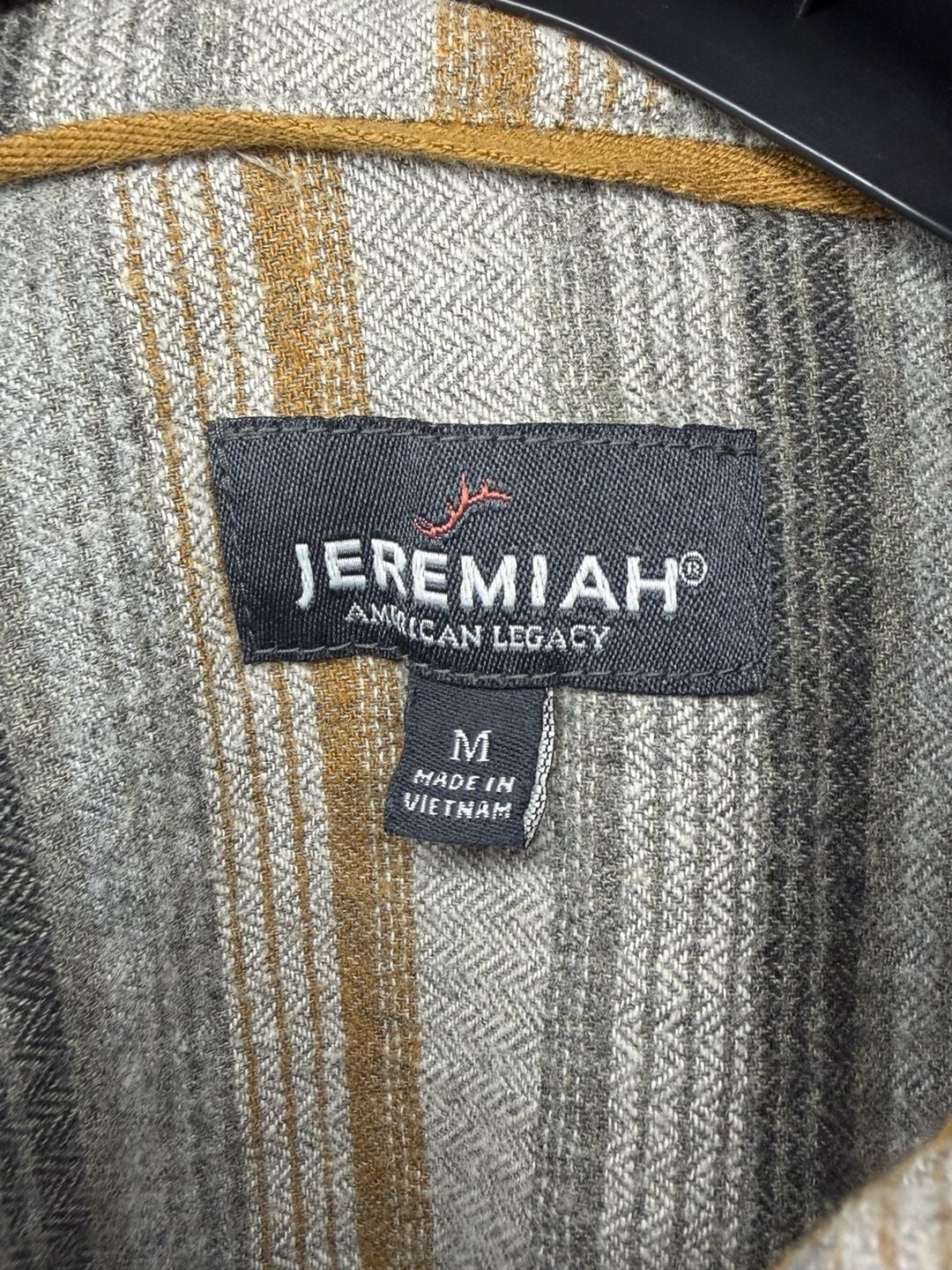 Jeremiah Long Sleeve Button Up Shirt Size M Multi Striped Flannel 4
