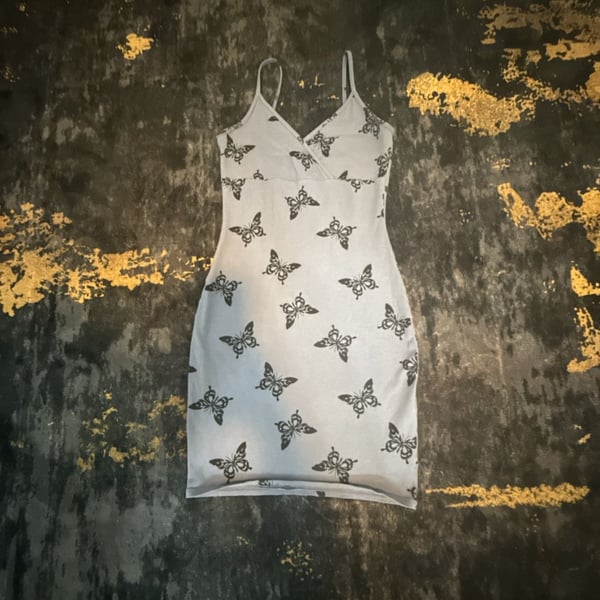 Wild Fable Butterfly Mini Dress Size XS Blue