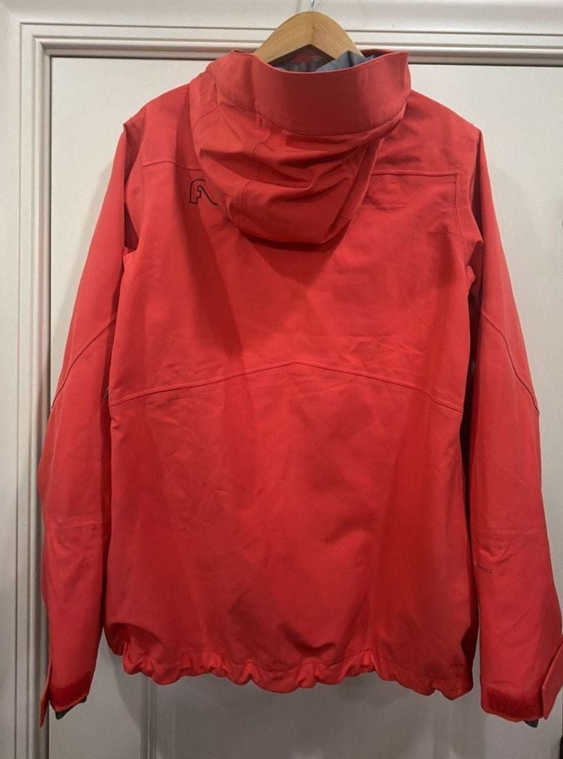 Flylow Technical Hooded Ski Jacket Red Orange Intuitive Fabric 5