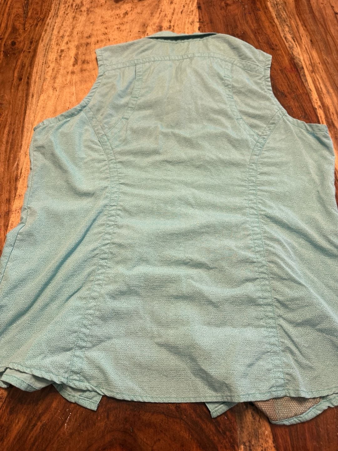 The North Face Sleeveless Hiking Shirt Size XL Blue Button Down 4