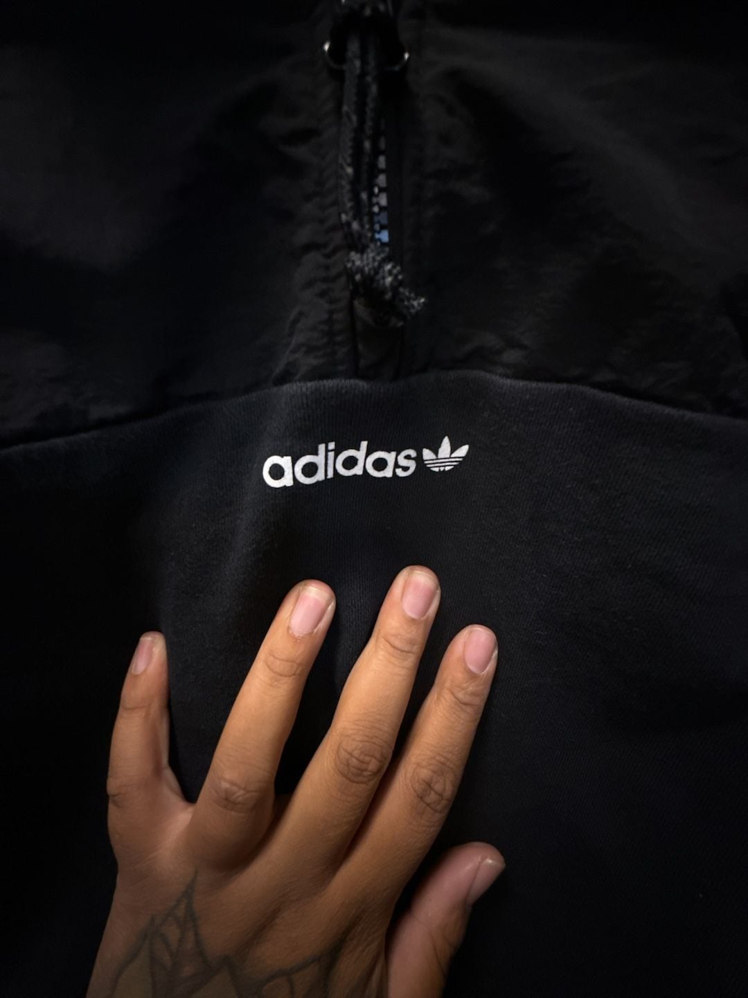 Adidas Half-Zip Crop Jacket Size S Black 3