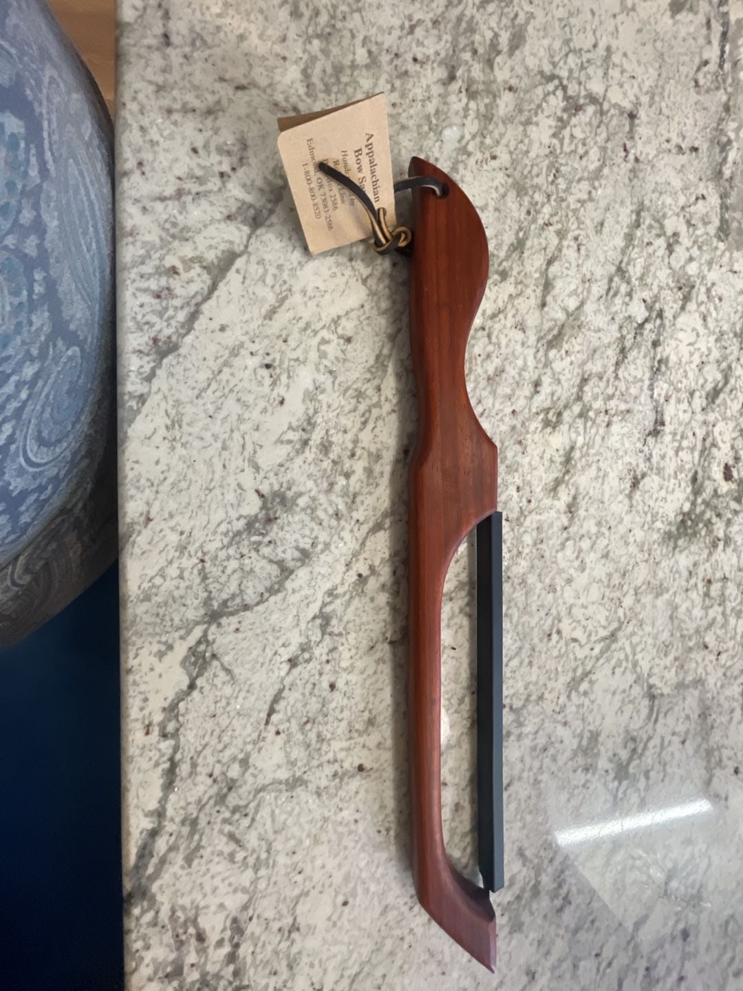 Robert Linn Appalachian Bow Saw Bread Knife Handcrafted Wood 1
