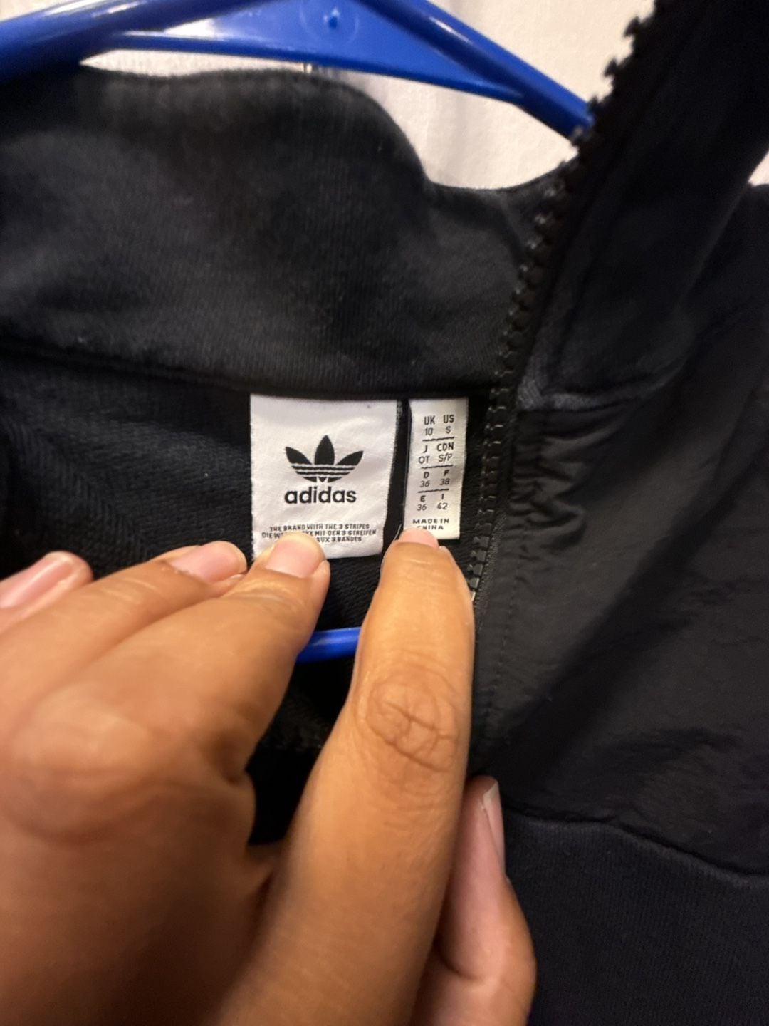 Adidas Half-Zip Crop Jacket Size S Black 5