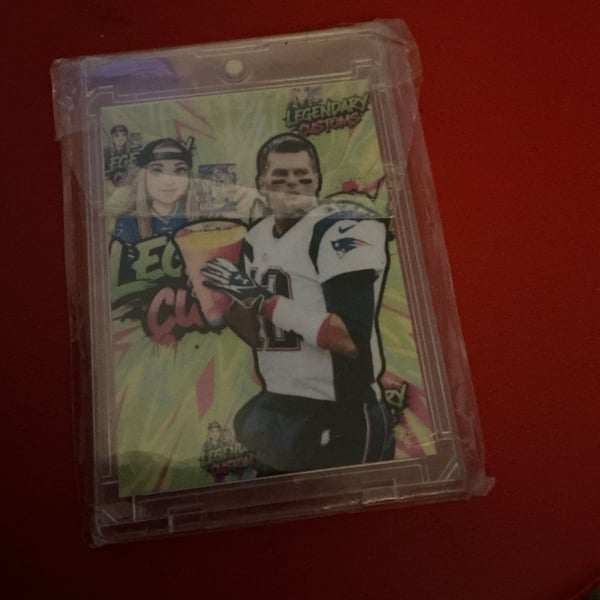 Legendary Customs Tom Brady Screwball Kaboom Trading Card