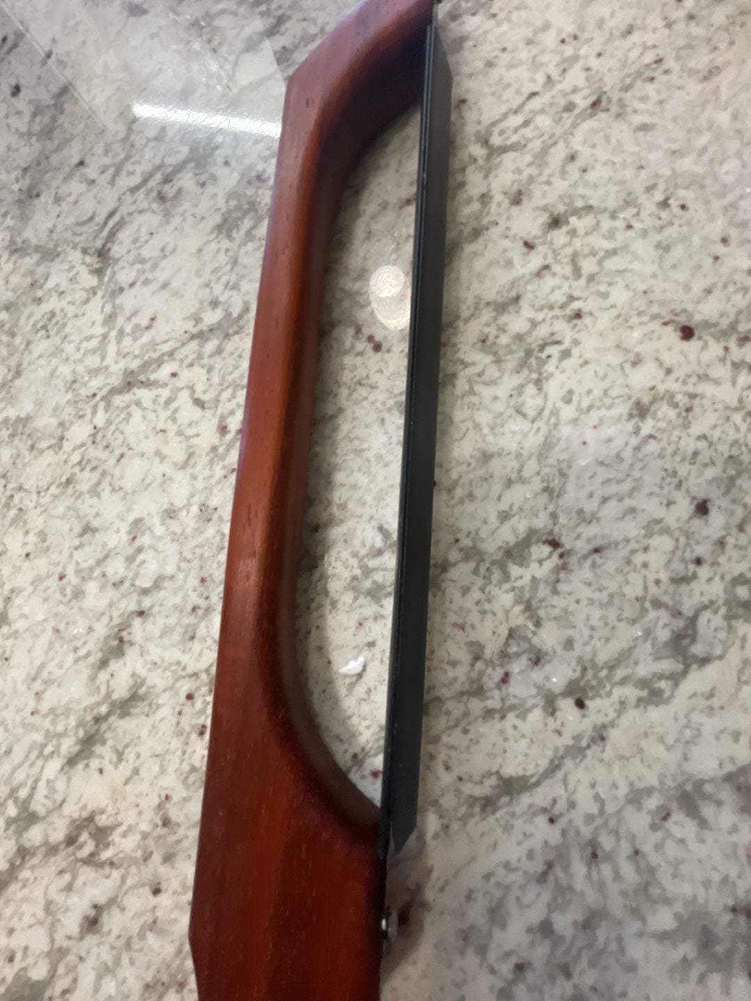 Robert Linn Appalachian Bow Saw Bread Knife Handcrafted Wood 3