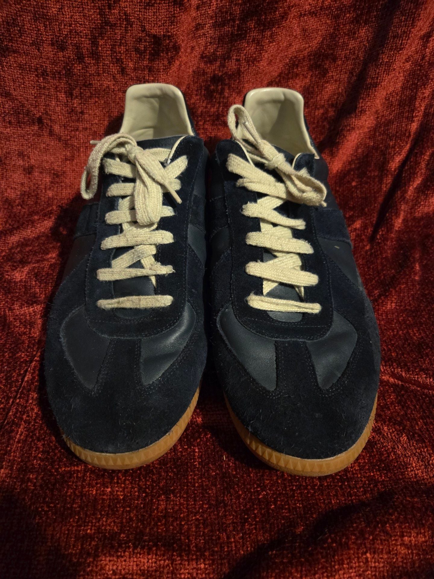 Maison Margiela Replica Sneakers Blue Night Leather Suede 2