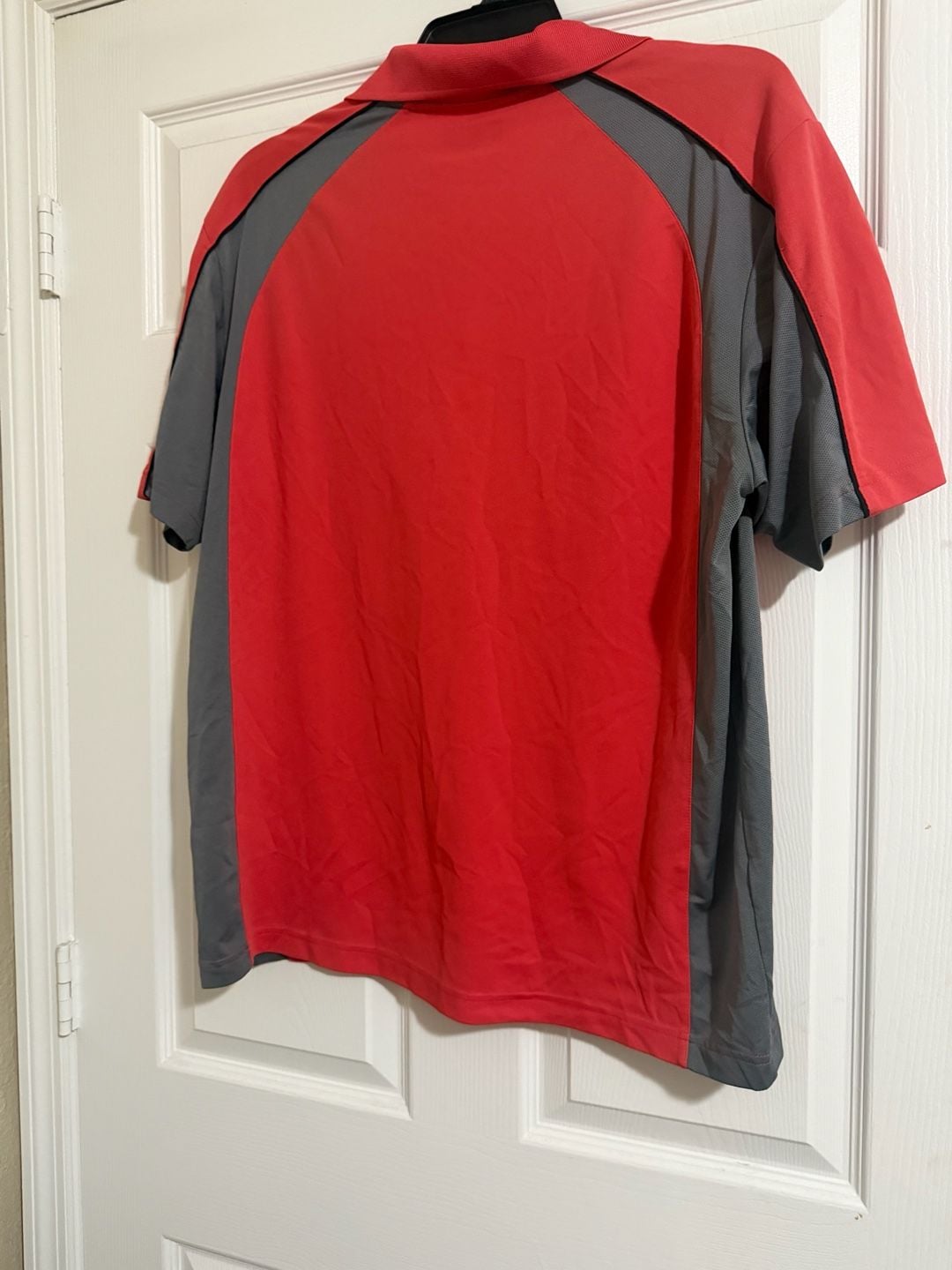 Grand Slam Polo Shirt XL Red Gray Airflow Performance Golf Athletic Men 5