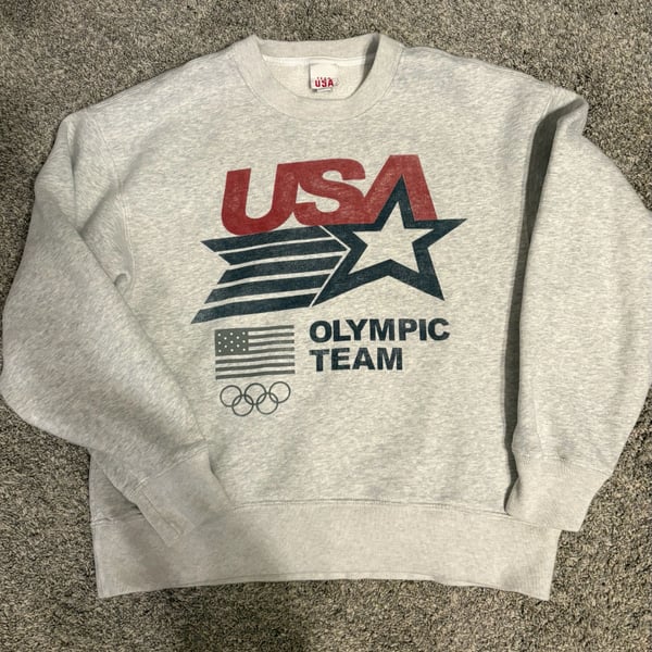 Team USA Olympic Team Sweatshirt Size XS Gray Crewneck