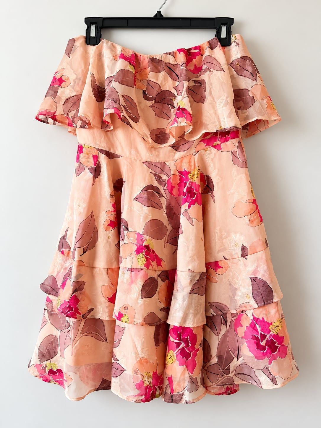 Lulus Perfect Paradise Strapless Jacquard Mini Dress Size S Pink 3