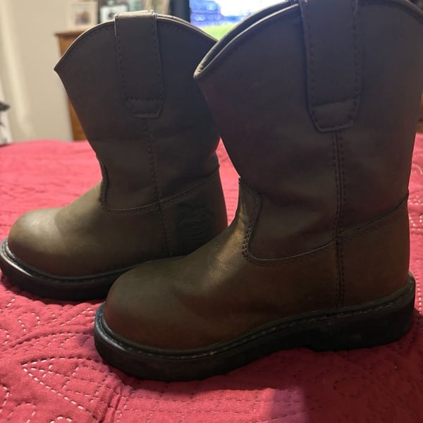 Georgia Boot Kid's 7" Wellington Size 11M Brown
