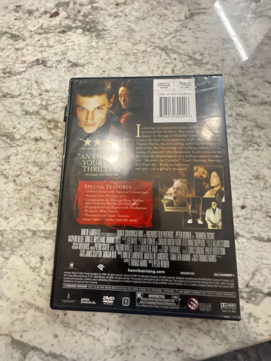 Hannibal Rising DVD Full Screen Edition 2