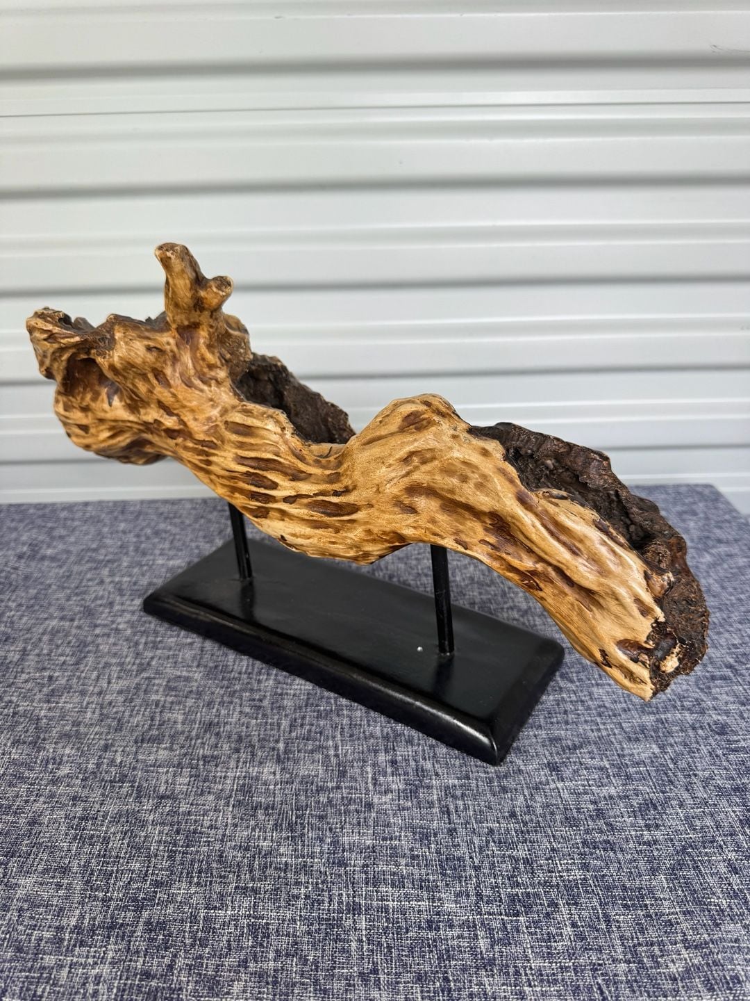 Driftwood Decor Sculpture On Stand 5
