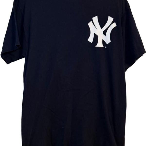 Majestic New York Yankees Martin 08 Size L T-Shirt Navy Blue MLB